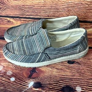 Hey Dude Women's Striped Slip-On Loafers